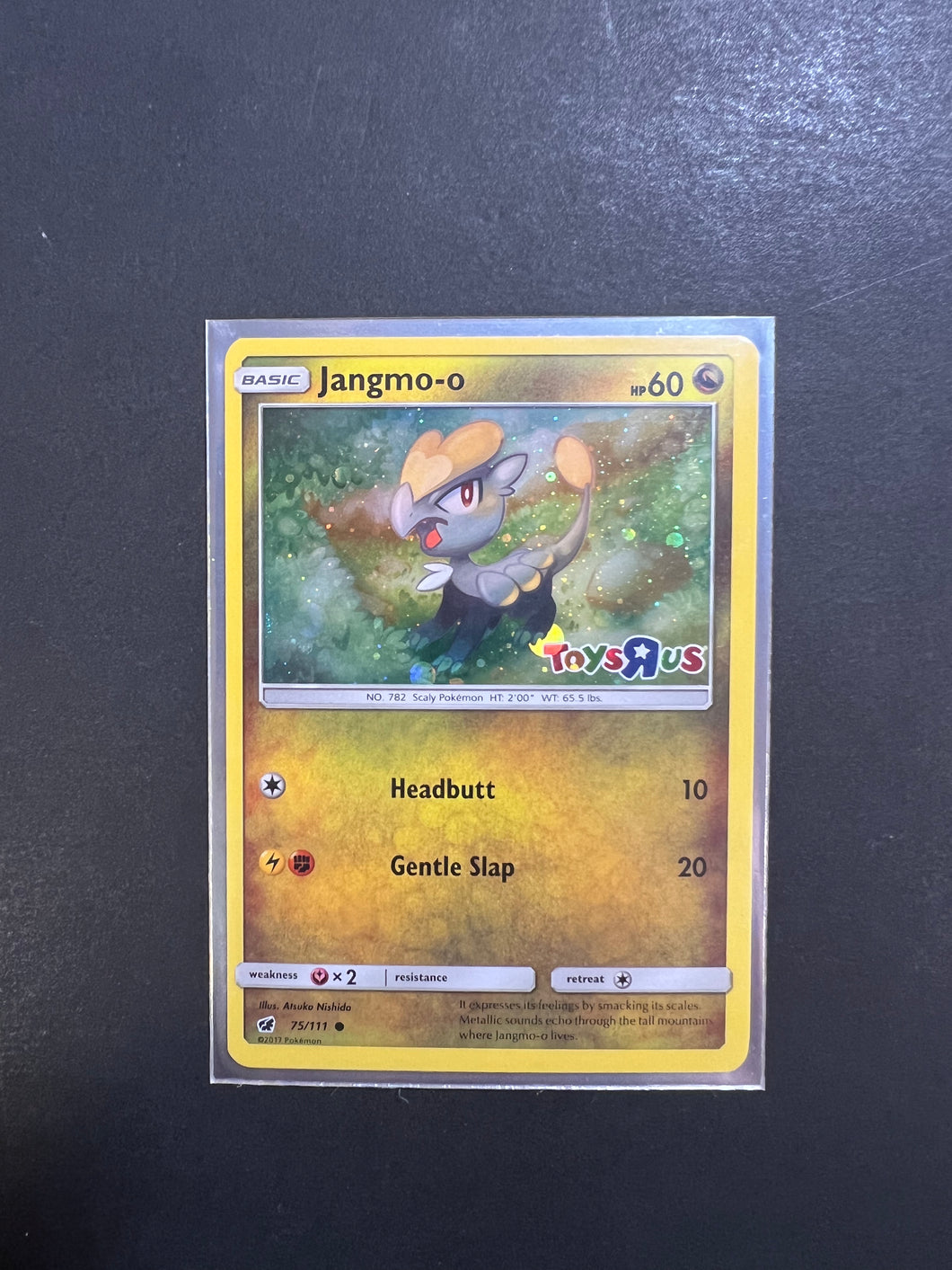 Jangmo-o - 75/111 Holo Rare - Pokemon Toys R Us Promo JAB Games13 Jangmo-o - 75/111 Holo Rare - Pokemon Toys R Us Promo JAB Games13