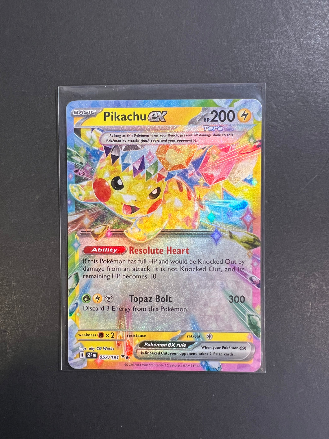 Pikachu ex - 057/191 Full Art Ultra Rare - Surging Sparks