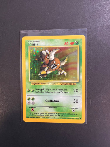 Pinsir - 9/64 Holo Rare - Pokemon Jungle No Symbol Error