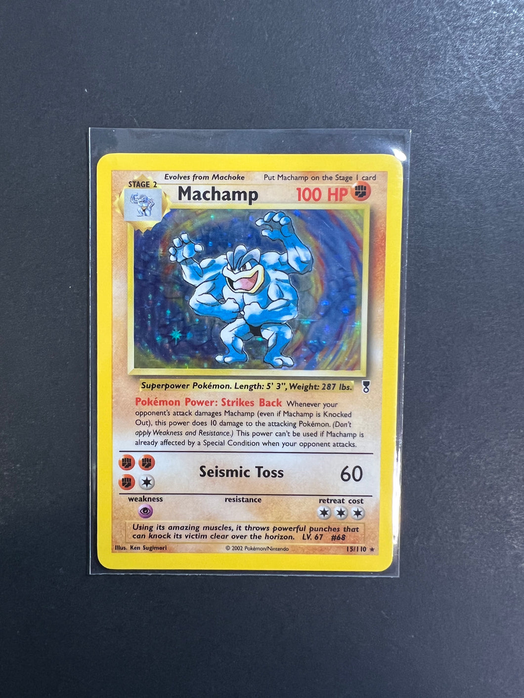 Machamp - 15/110 Holo Rare - Pokemon Legendary Collection