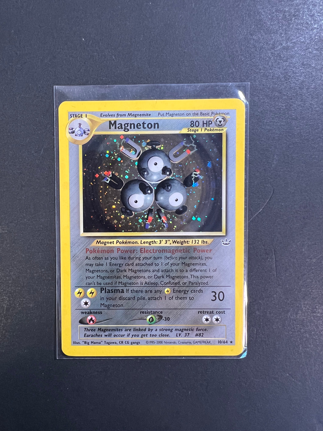 Magneton - 10/64 Holo Rare - Pokemon Neo Revelation Set