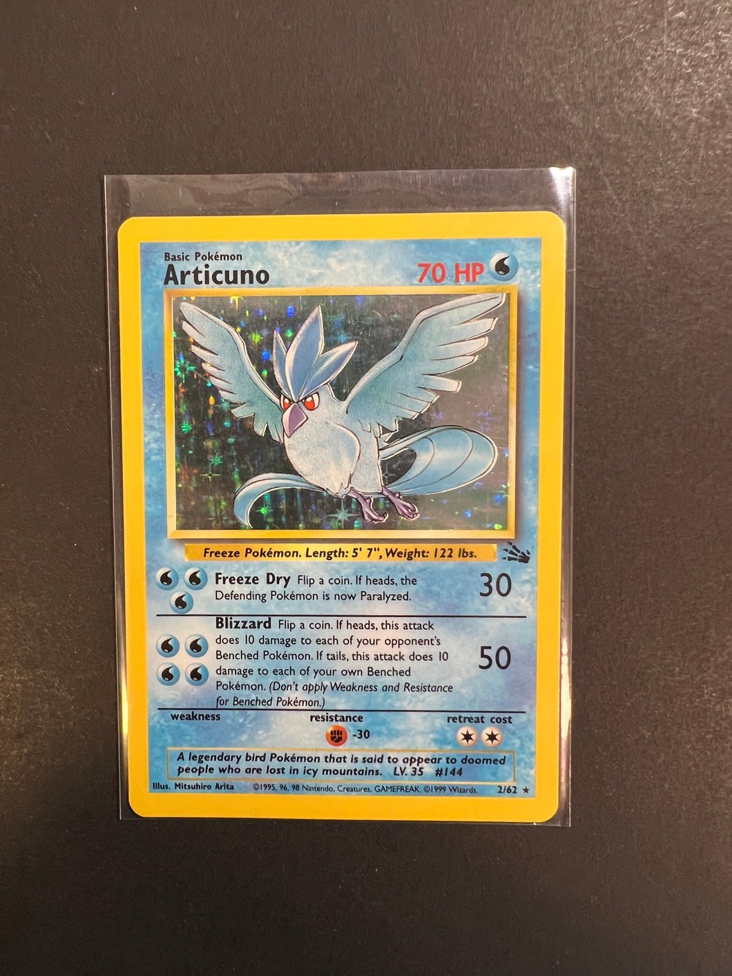 Articuno - 2/62 Holo Rare - Pokemon Fossil Set