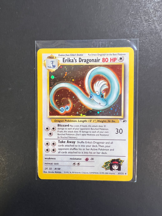 Erika’s Dragonair - 4/132 Holo Rare - Pokemon Gym Heroes Set