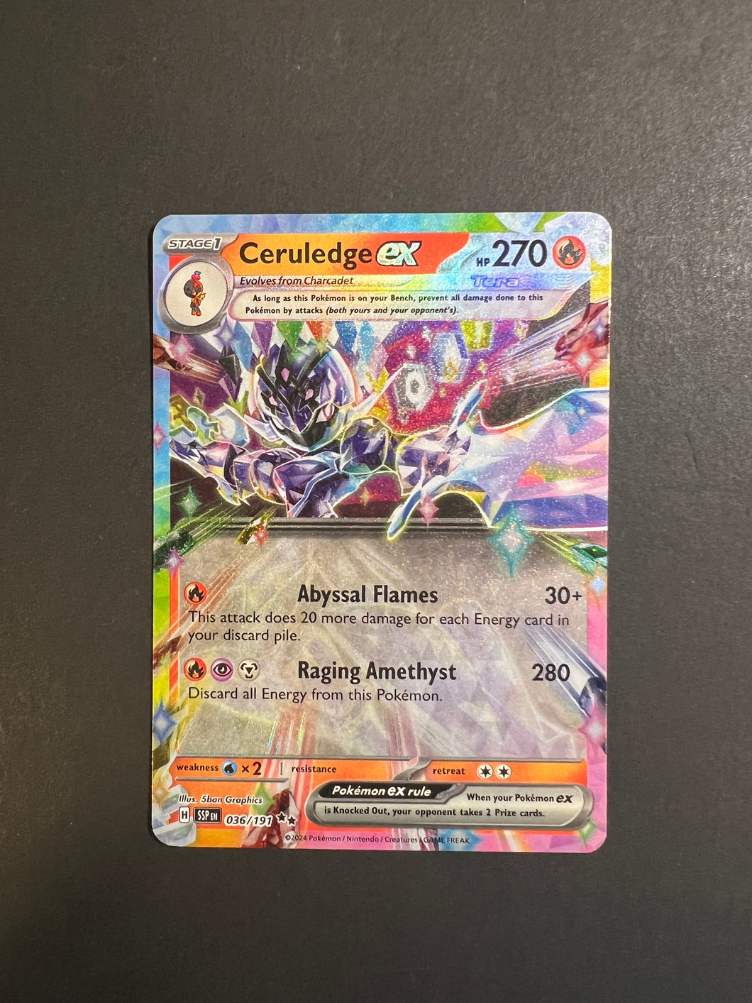 Ceruledge ex - 036/191 Full Art Ultra Rare - Surging Sparks