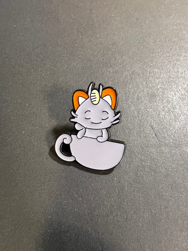 Pokemon Alolan Meowth Metal Pin!