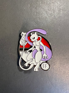 Pokemon Mewtwo and Mew Metal Pin!