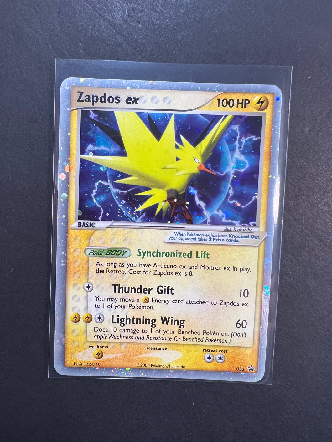 Zapdos ex - 033 Holo Ultra Rare Promo - Pokemon Collector’s Tin