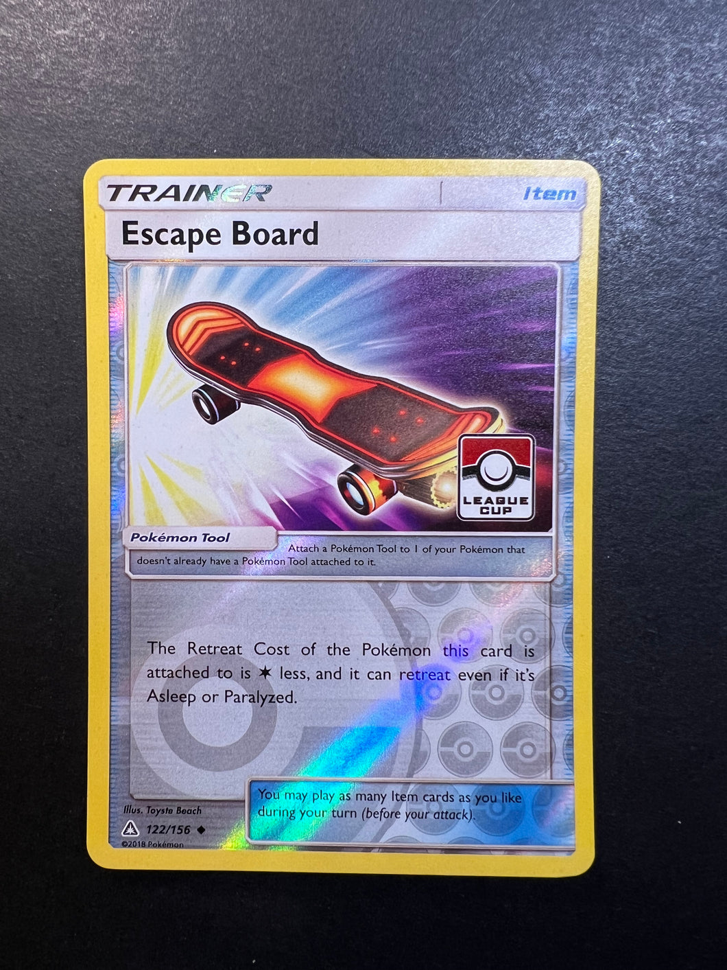 Escape Board - 122/156 Reverse Holo Trainer - League Promo