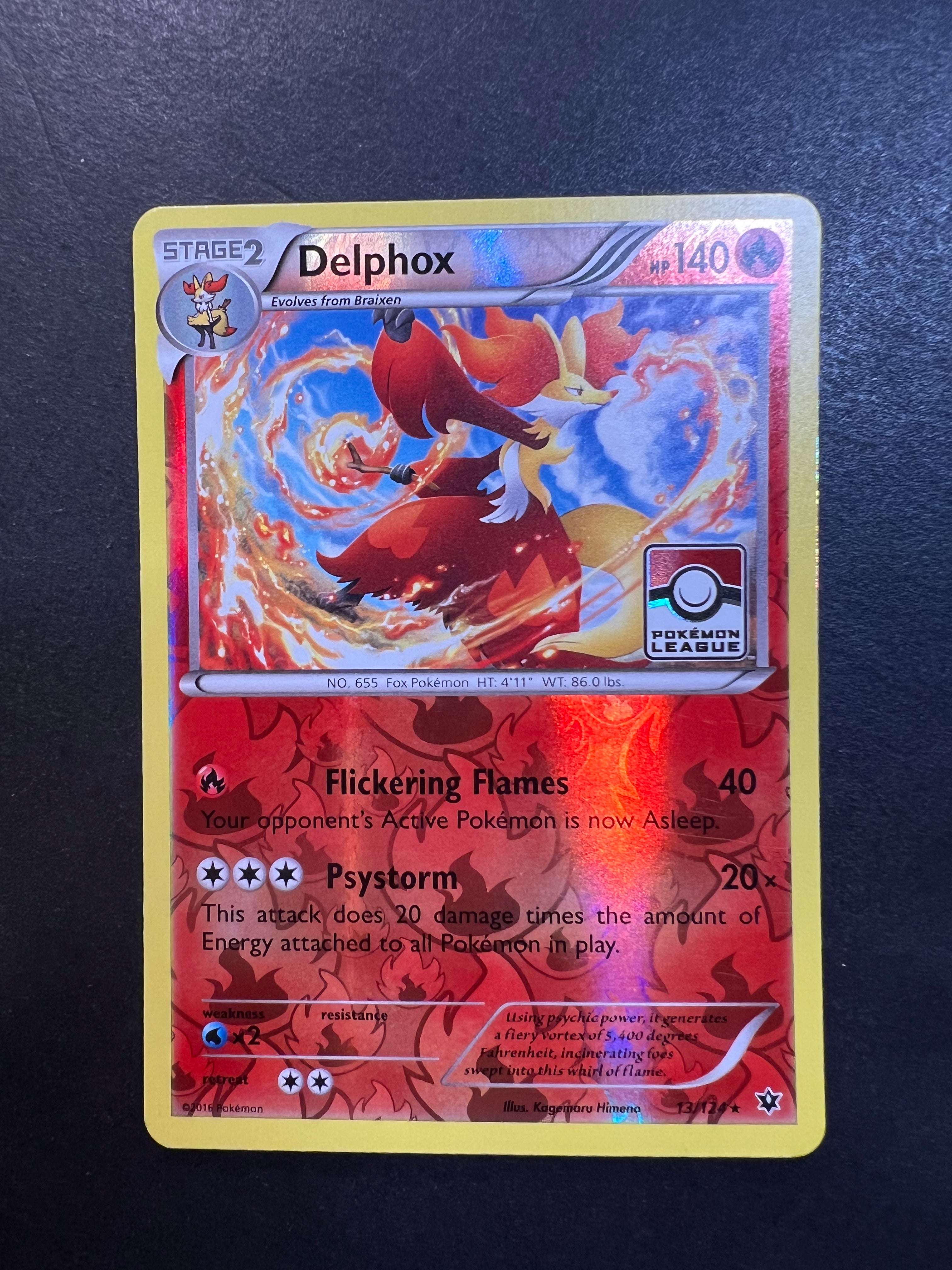 Delphox - 13/124 Reverse Holo Rare