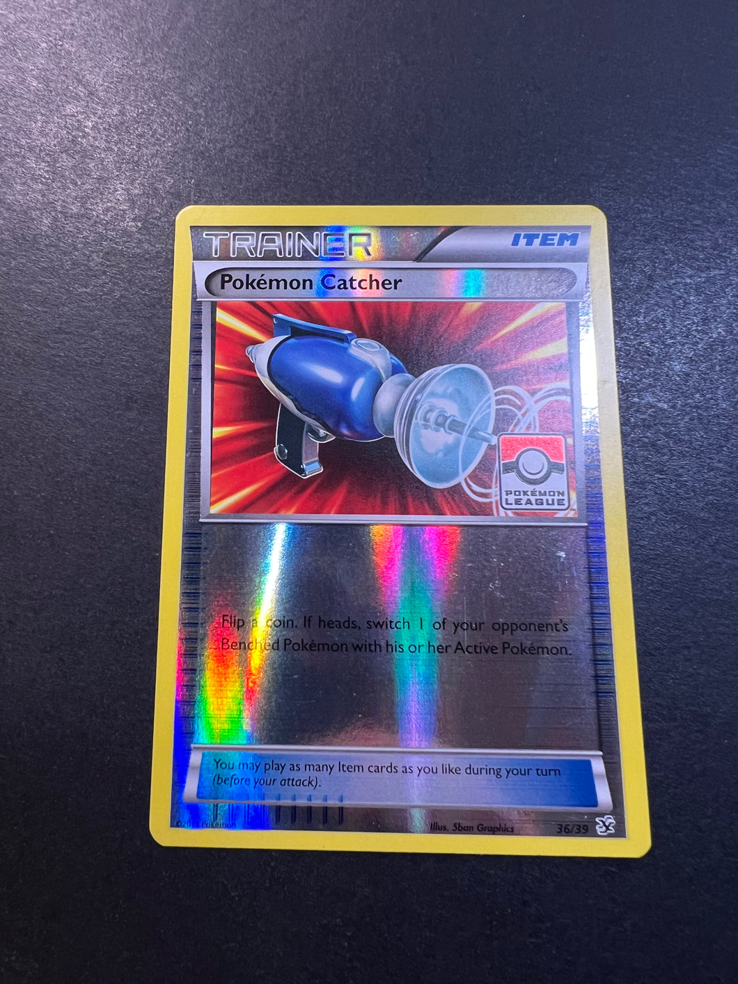 Pokemon Catcher - 36/39 Reverse Holo Trainer - League Promo JAB Games13 Pokemon Catcher - 36/39 Reverse Holo Trainer - League Promo JAB Games13