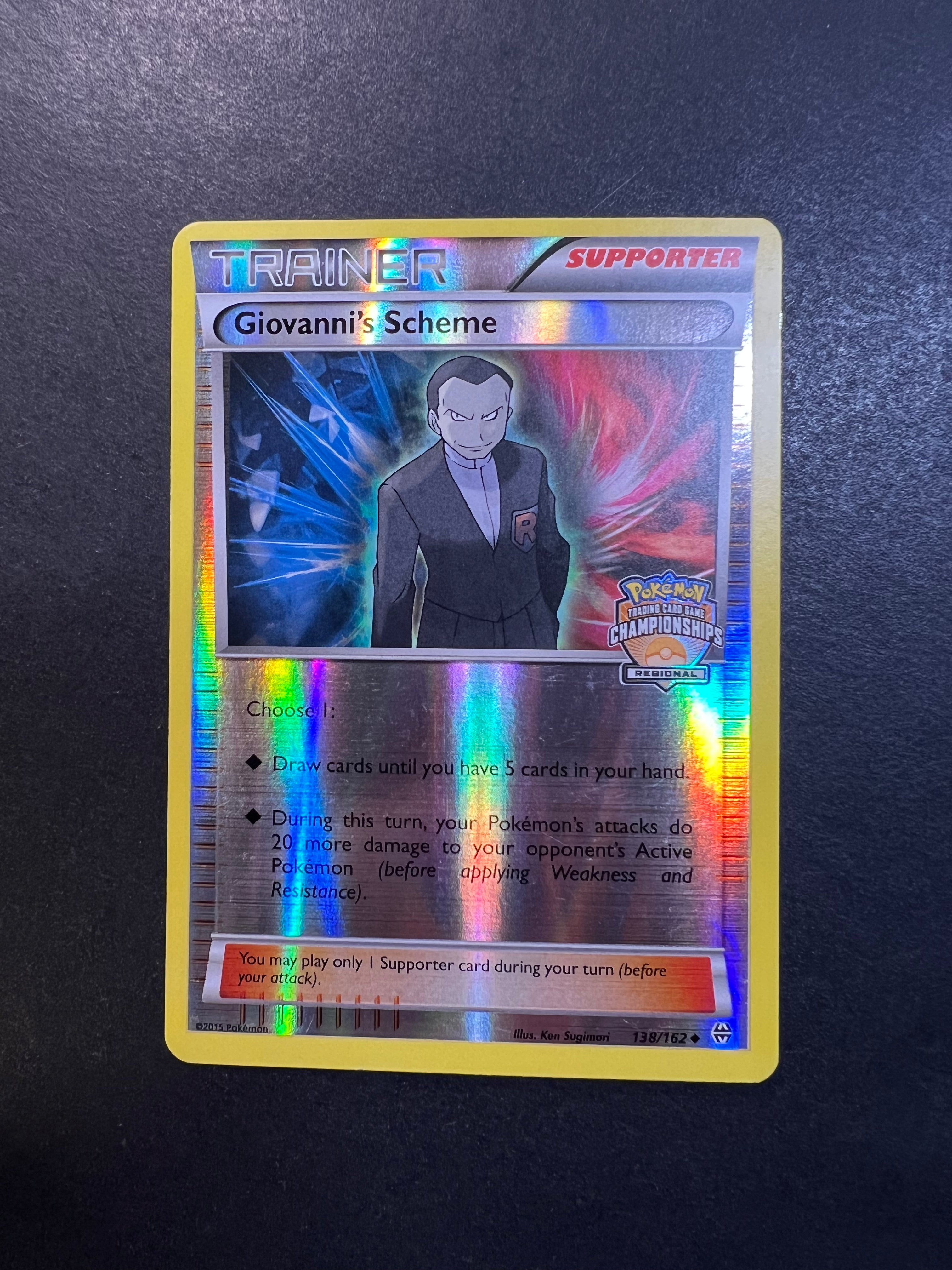 Giovanni's Scheme - 138/162 Reverse Holo Trainer