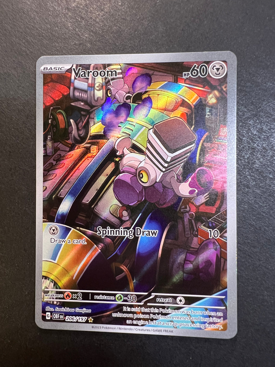 Varoom - 206/197 Holo Ultra Rare - Obsidian Flames