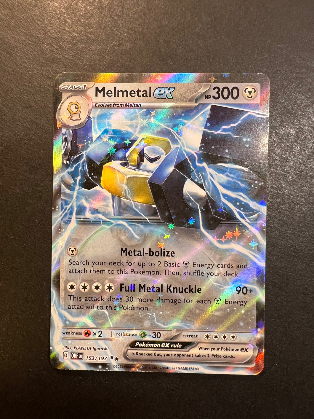 Melmetal ex - 153/197 Ultra Rare - Obsidian Flames JAB Games13 Melmetal ex - 153/197 Ultra Rare - Obsidian Flames JAB Games13