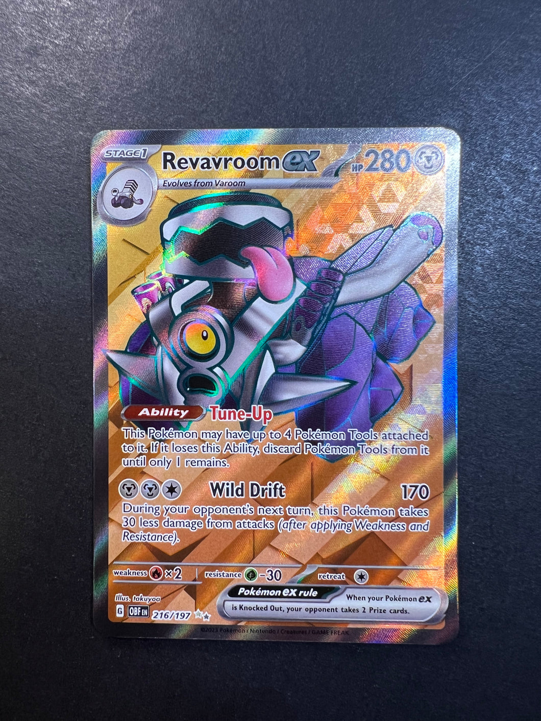 Revavroom ex - 216/197 Full Art Ultra Rare