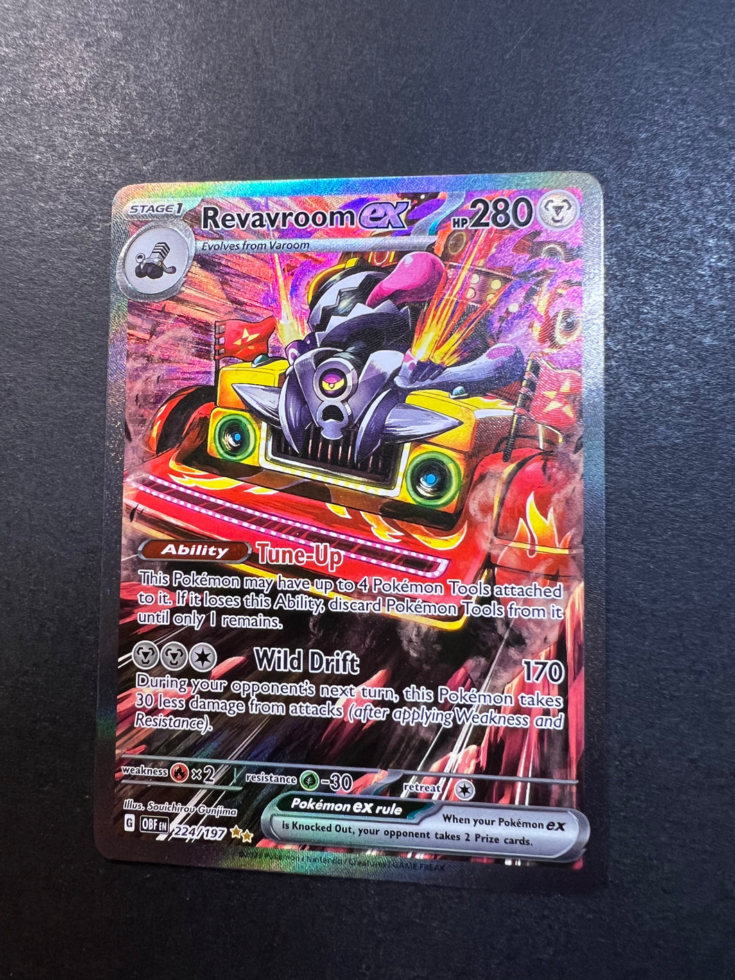 Revavroom ex - 224/197 Full Art Ultra Rare - Obsidian Flames JAB Games13 Revavroom ex - 224/197 Full Art Ultra Rare - Obsidian Flames JAB Games13
