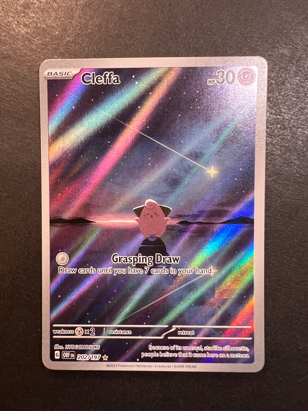 Cleffa - 202/197 Holo Ultra Rare - Obsidian Flames Cleffa - 202/197 Holo Ultra Rare - Obsidian Flames