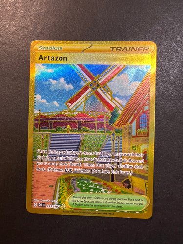 Artazon - 229/197 Gold Full Art Ultra Rare Trainer - Obsidian Flames