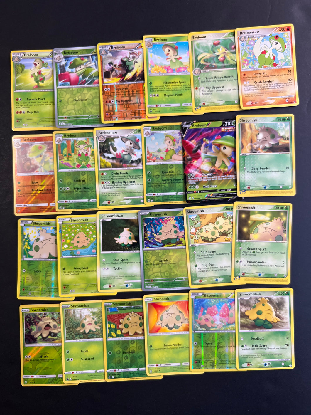 Pokemon Shroomish and Breloom Card Lot - 24 Cards - Ultra Rare V, Holo Rare and Vintage Collection! Pokemon Shroomish and Breloom Card Lot - 24 Cards - Ultra Rare V, Holo Rare and Vintage Collection!