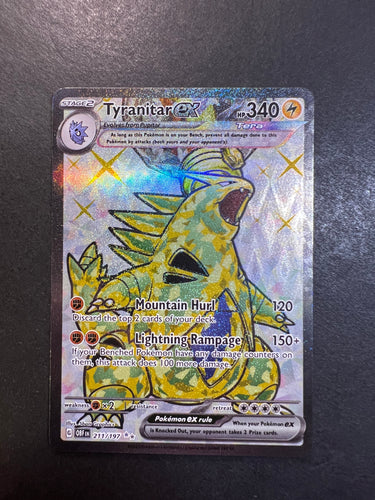 Tyranitar ex - 211/197 Full Art Ultra Rare - Obsidian Flames