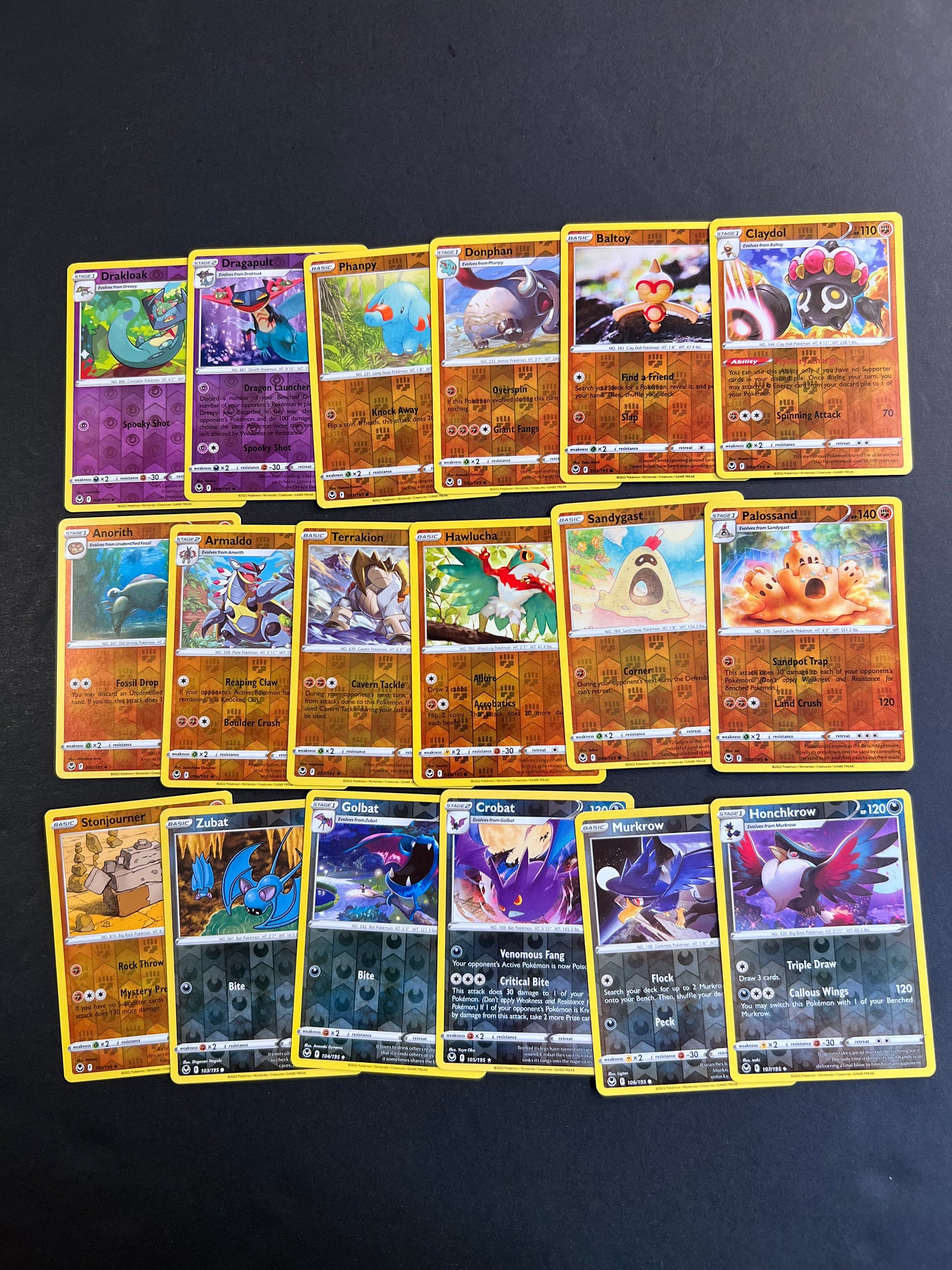 Pokemon Silver Tempest Complete Reverse Holo Card Set - 144 Cards + 15 JAB Games13 Pokemon Silver Tempest Complete Reverse Holo Card Set - 144 Cards + 15 JAB Games13
