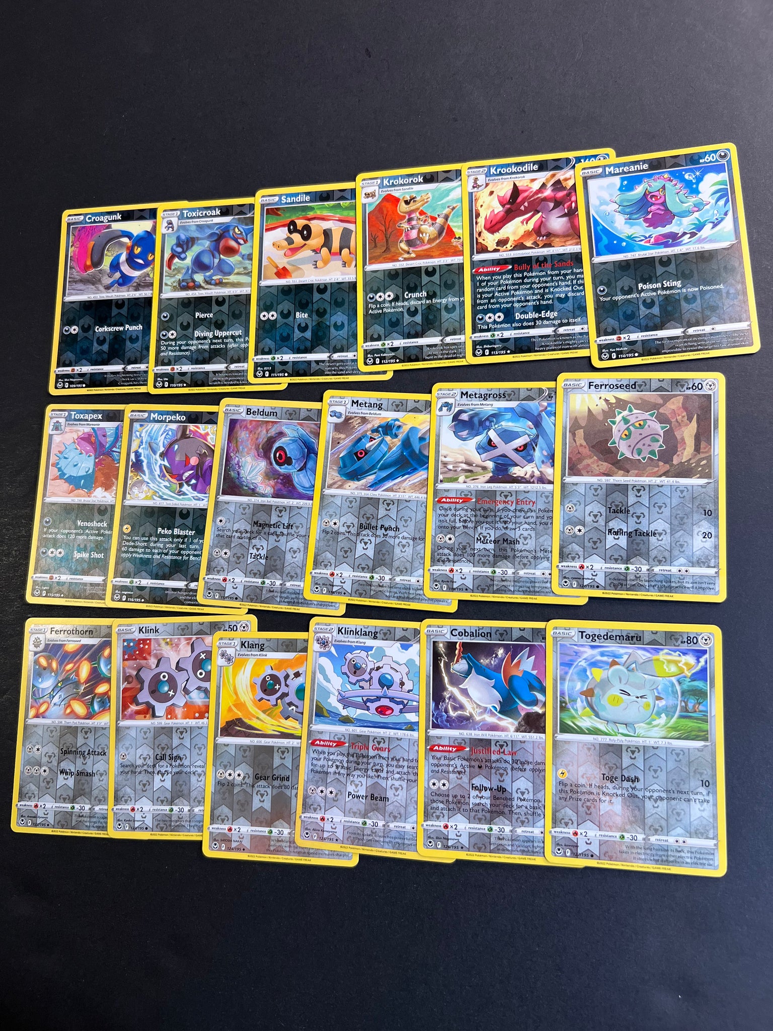 Pokemon Silver Tempest Complete Reverse Holo Card Set - 144 Cards + 15 JAB Games13 Pokemon Silver Tempest Complete Reverse Holo Card Set - 144 Cards + 15 JAB Games13