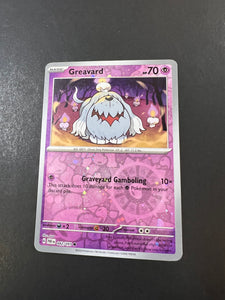 Greavard - 042/091 Cosmos Reverse Holo Rare - Paldean Fates Promo!