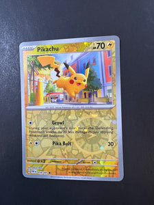Pikachu - 018/091 Cosmos Reverse Holo Rare - Paldean Fates Promo! JAB Games13 Pikachu - 018/091 Cosmos Reverse Holo Rare - Paldean Fates Promo! JAB Games13