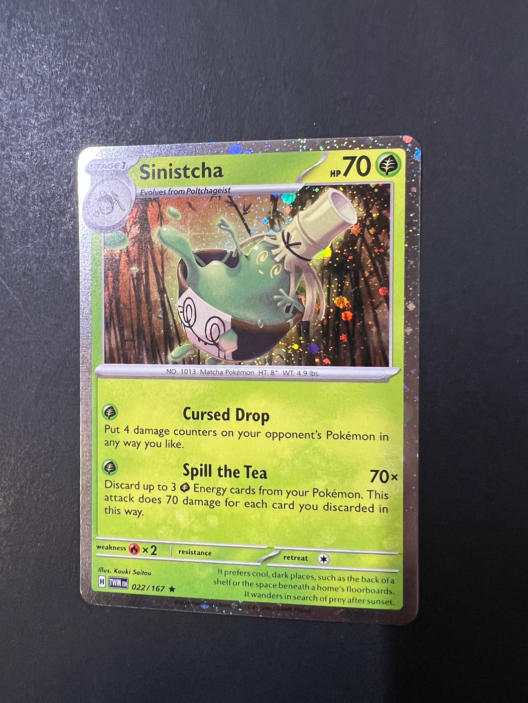 Sinistcha - 022/167 Cosmos Holo Rare Promo - Twilight Masquerade