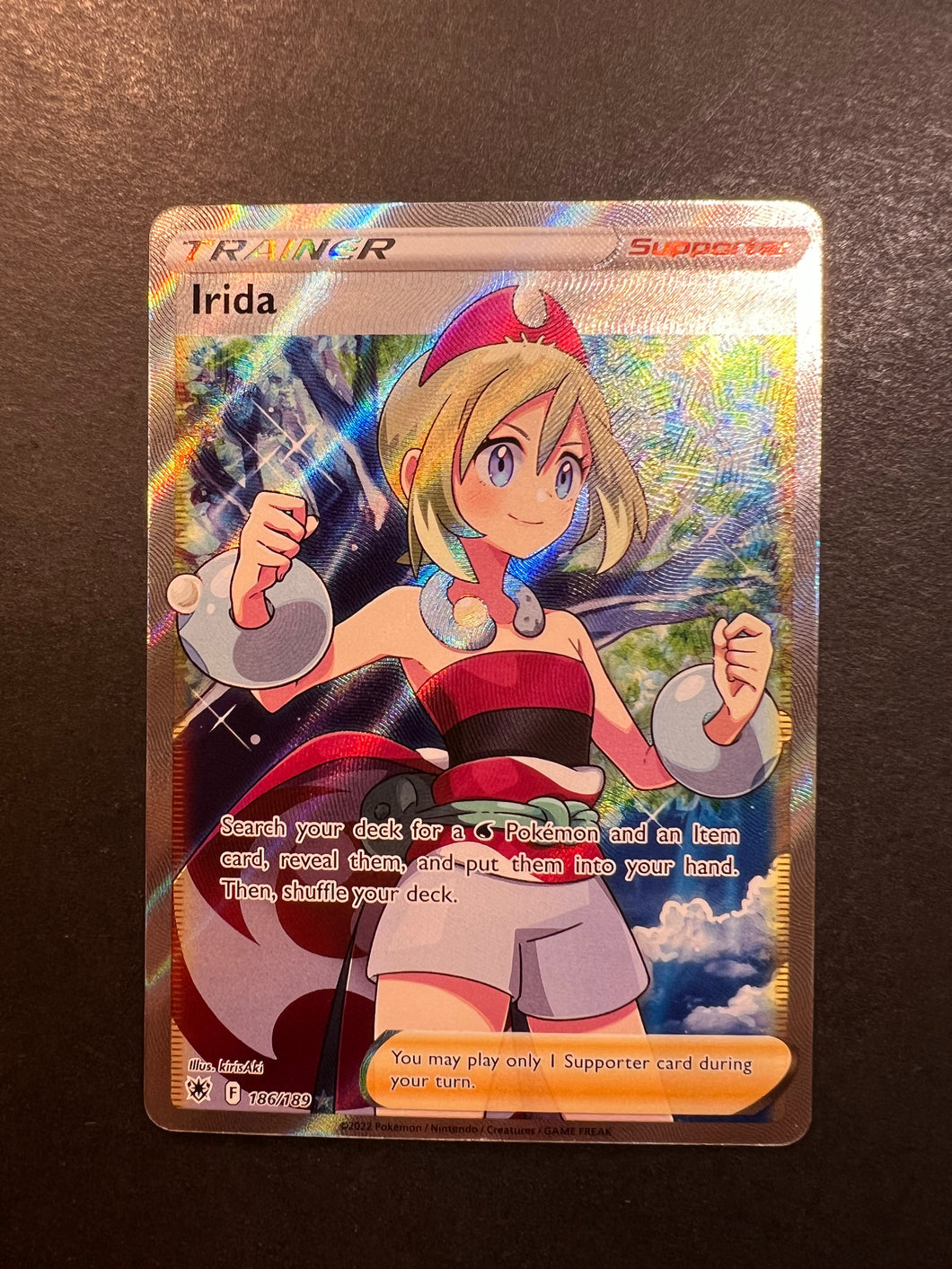 irida pokemon card full art Irida - 186/189 Full Art Ultra Rare Trainer