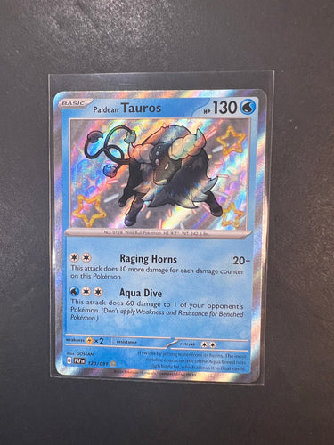 Paldean Tauros - 120/091 Shiny Holo Rare - Paldean Fates