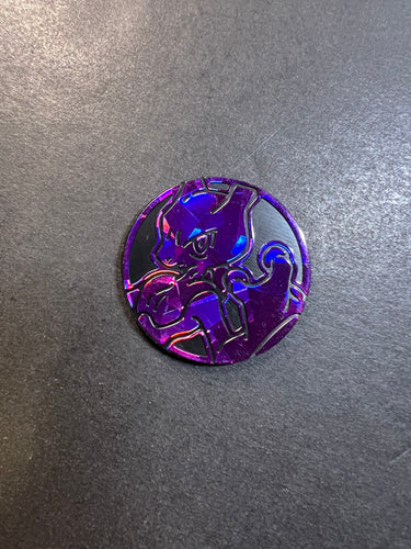Official Mewtwo Pokemon Coin - “Cracked Ice” Purple