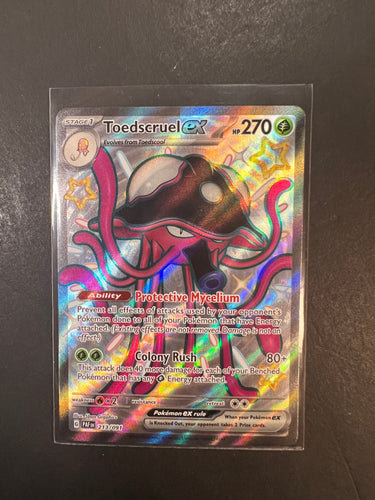 Toedscruel ex - 213/091 Shiny Full Art Ultra Rare - Paldean Fates