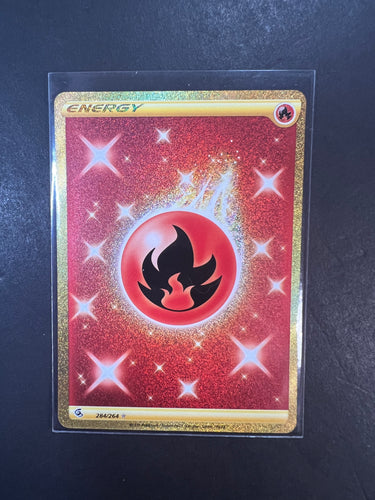 Fire Energy - 284/264 Gold Secret Full Art Ultra Rare - Fusion Strike