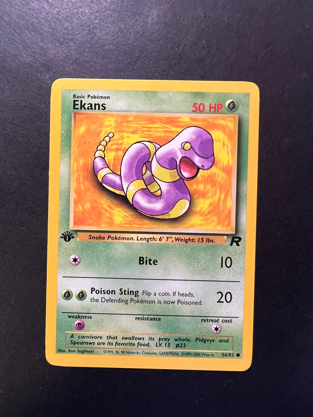 Ekans #56 Pokemon Team Rocket | Ozzie Collectables Ekans #56 Pokemon Team Rocket | Ozzie Collectables