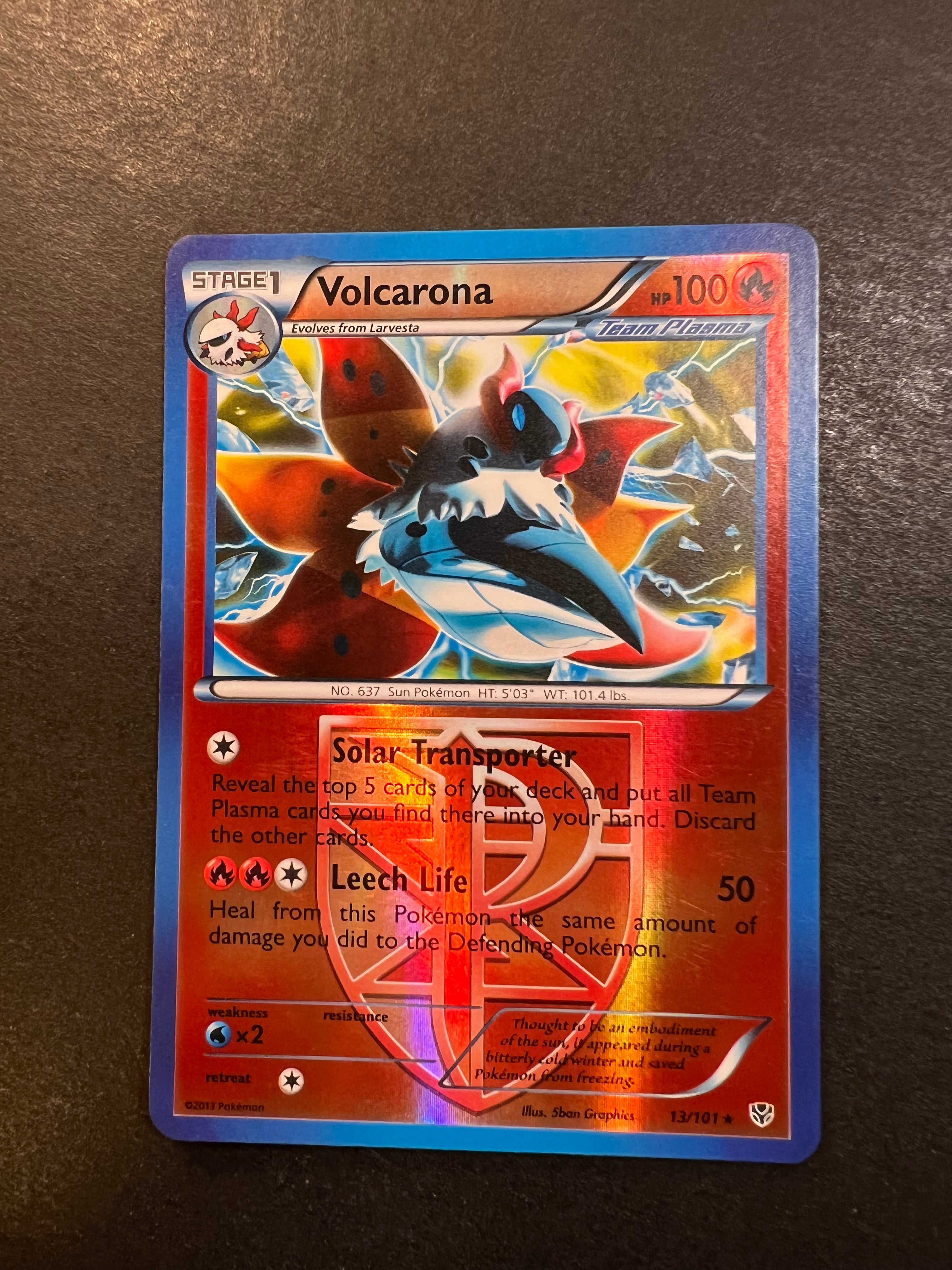 Volcarona - 13/101 Reverse Holo Rare - Plasma Blast Set JAB Games13 Volcarona - 13/101 Reverse Holo Rare - Plasma Blast Set JAB Games13