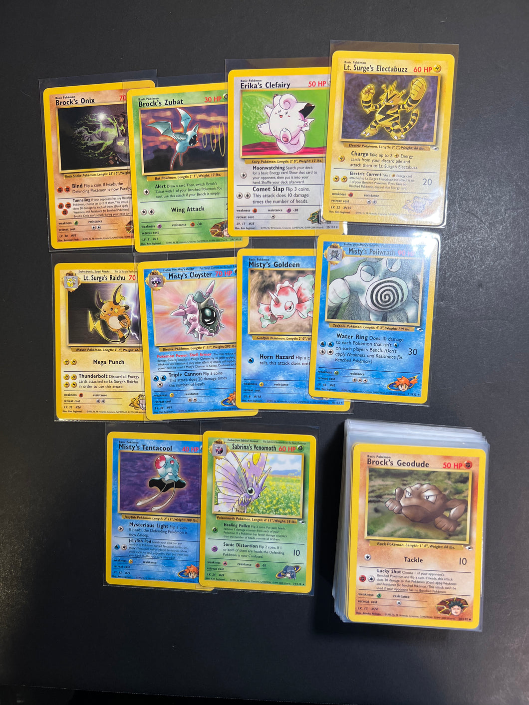 Pokemon Near Complete Gym Heroes Set - 79 Cards - WOTC Unlimited Lot