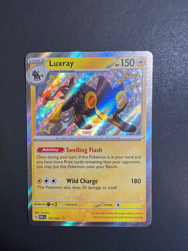 Luxray - 137/091 Shiny Holo Rare - Paldean Fates