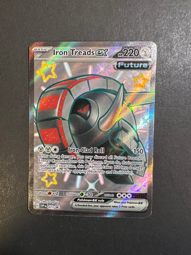 Iron Treads ex - 073 Shiny Full Art Ultra Rare Promo - Paldean Fates