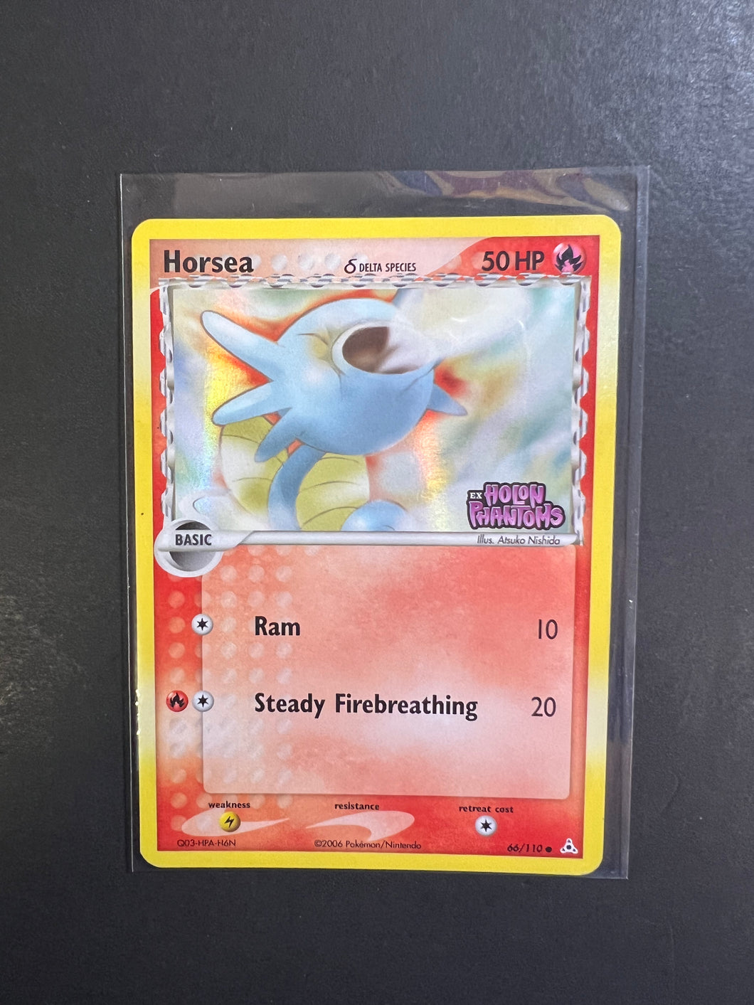 Horsea - 66/110 “Stamped” Reverse Holo - EX Holon Phantoms