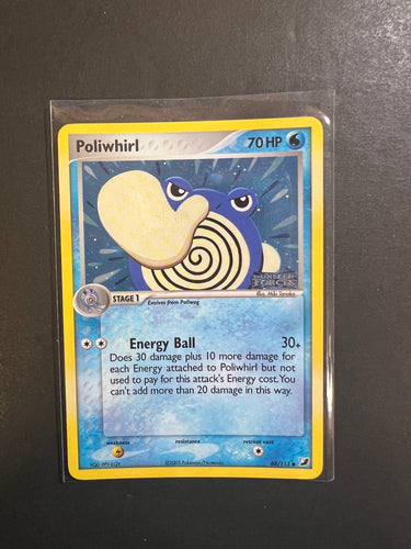 Poliwhirl - 68/115 “Stamped” Reverse Holo - EX Unseen Forces