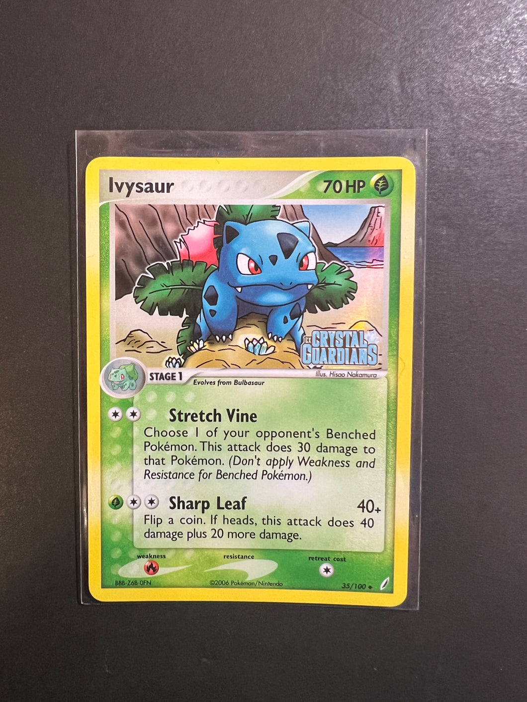 Ivysaur - 35/100 “Stamped” Reverse Holo - EX Crystal Guardians