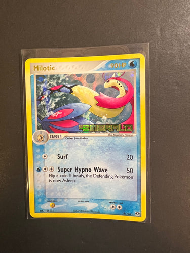 Milotic - 8/106 “Stamped” Reverse Holo Rare - EX Emerald