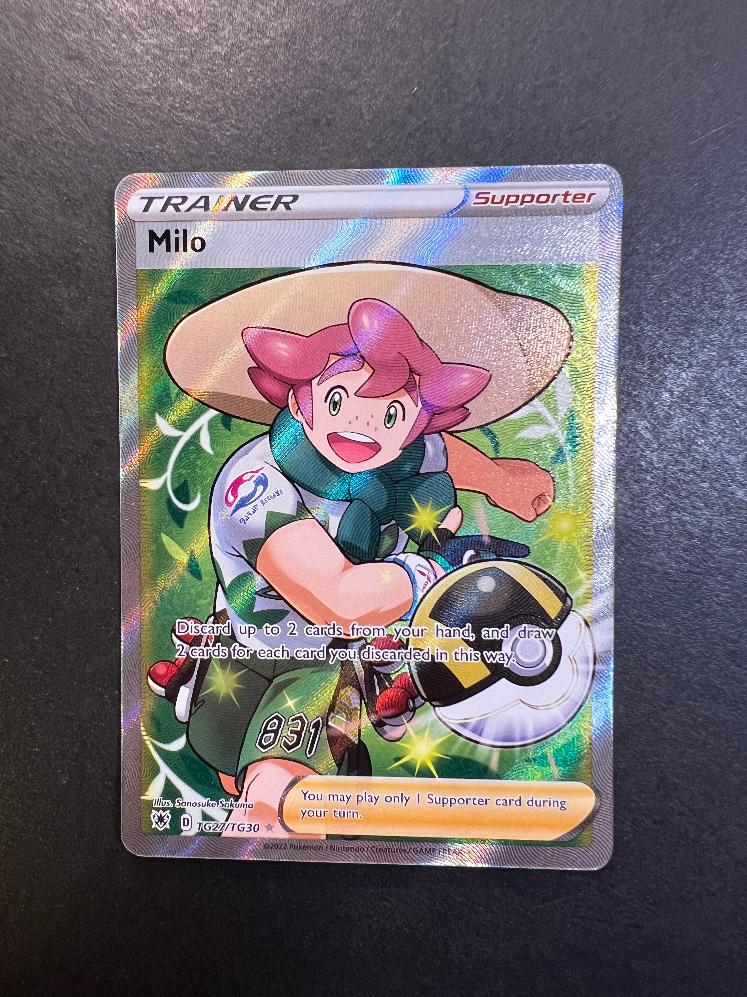 Milo - TG27/TG30 Full Art Ultra Rare Trainer