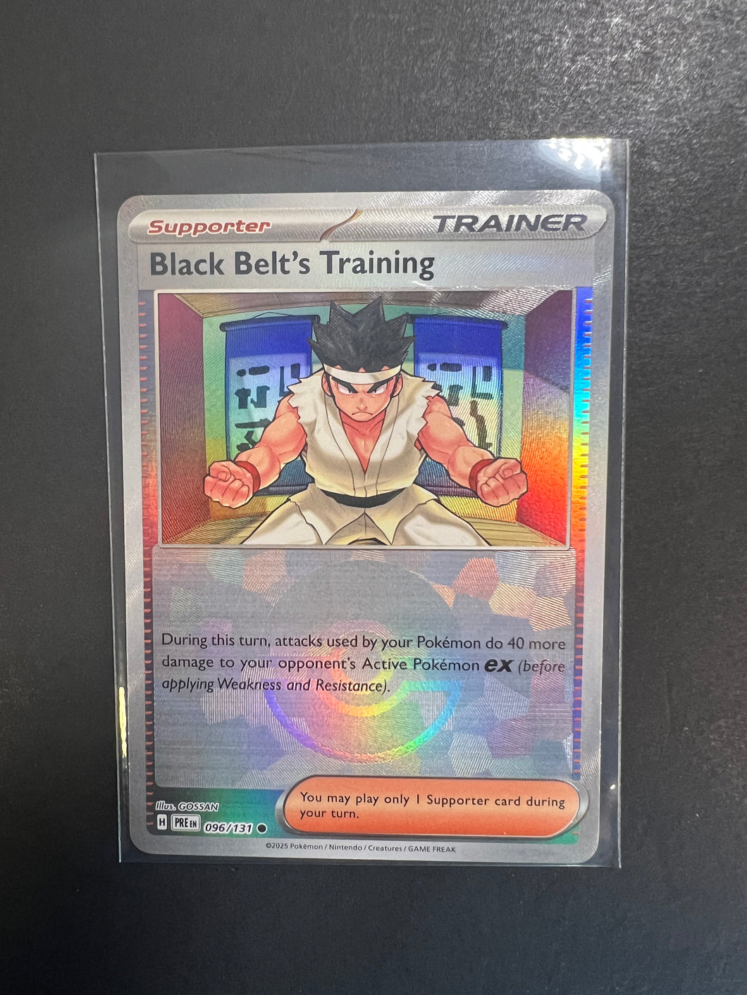 Black Belt’s Training - 096/131 Reverse Holo Pokeball Trainer - Prismatic Evolutions