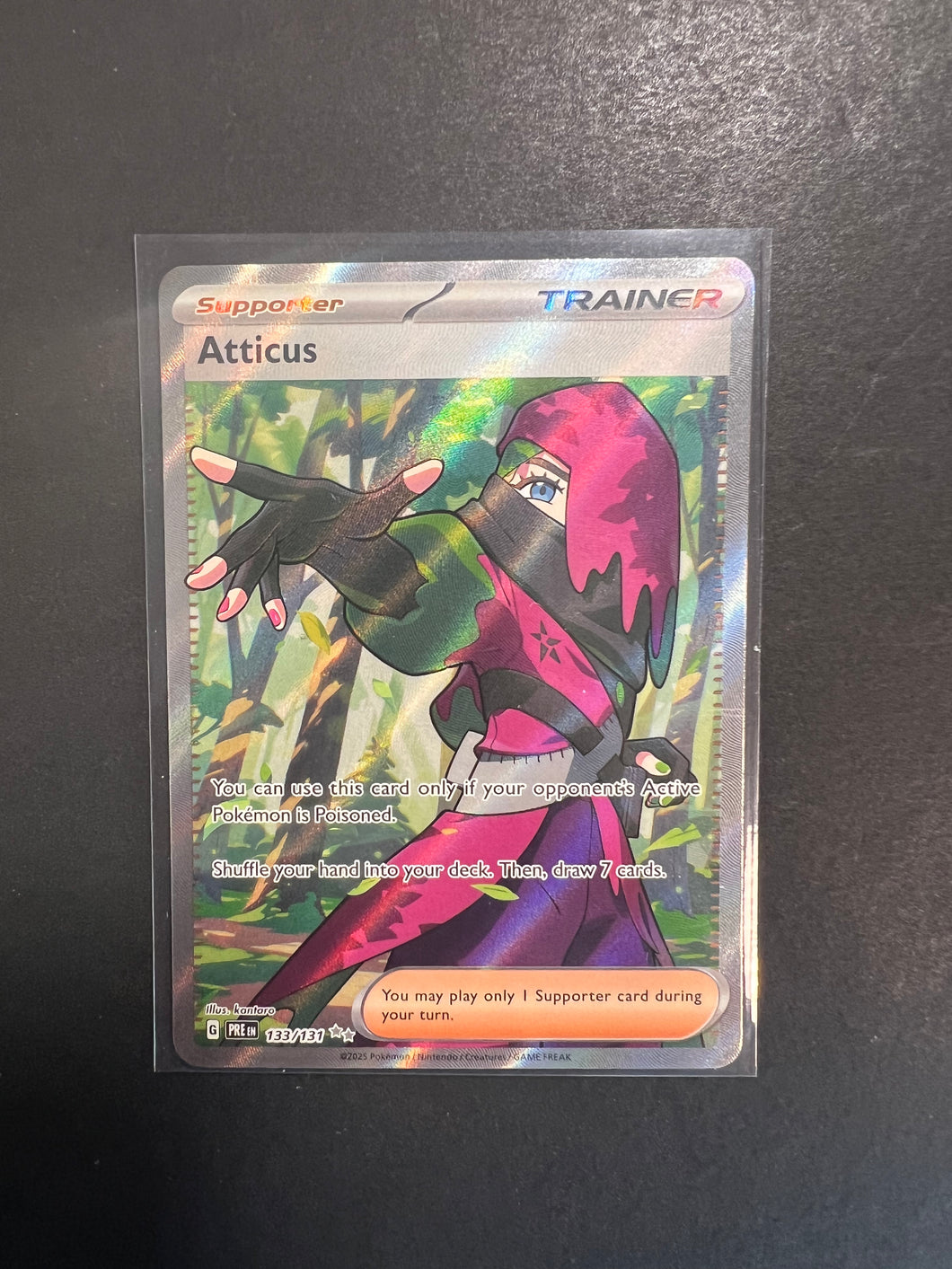 Atticus - 133/131 Full Art Ultra Rare Trainer - Prismatic Evolutions JAB Games13 Atticus - 133/131 Full Art Ultra Rare Trainer - Prismatic Evolutions JAB Games13