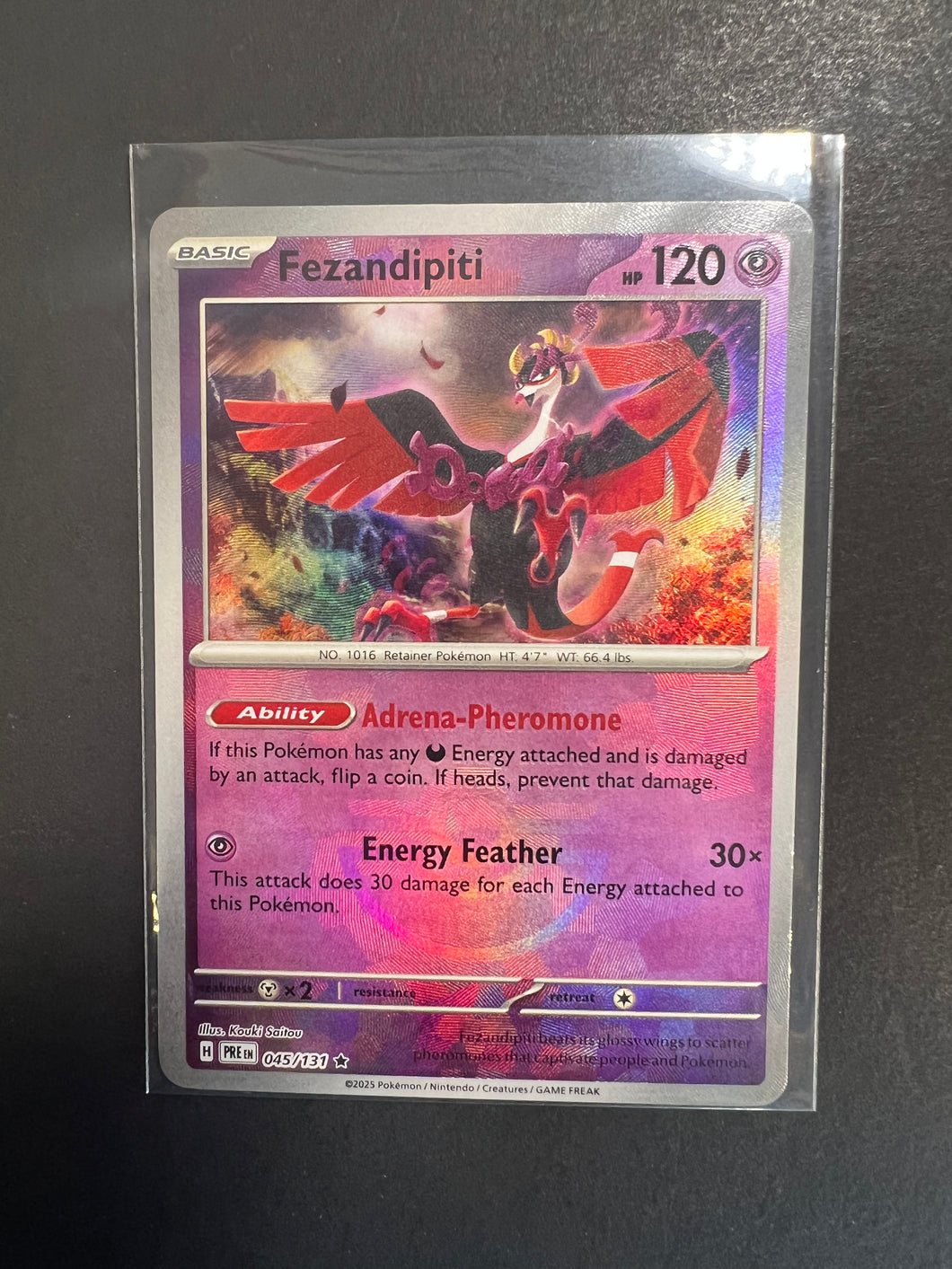 Fezandipiti - 045/131 Reverse Holo Rare Pokeball - Prismatic Evolutions