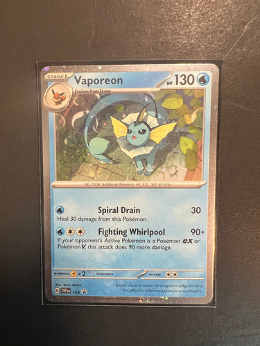 Vaporeon - 168 Holo Rare Promo - Prismatic Evolutions