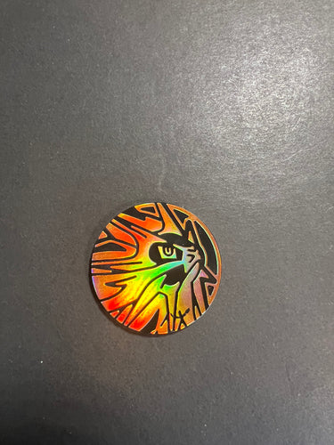 Official Pokemon Solgaleo Coin - Orange