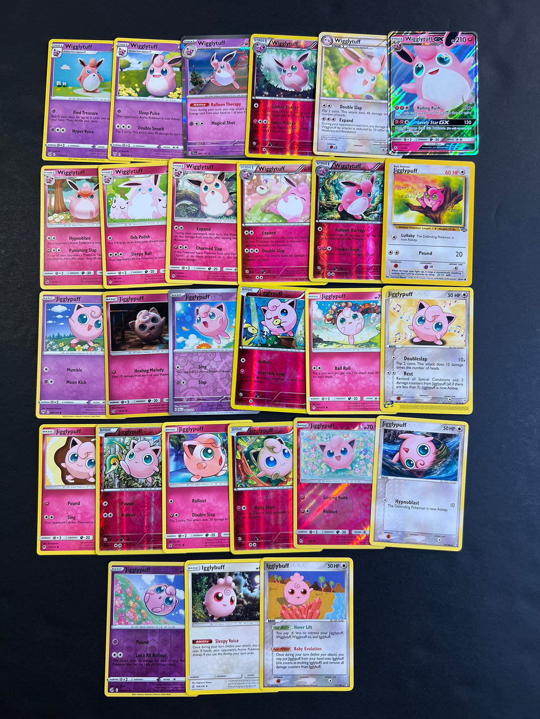 pokemon jigglypuff evolution cards