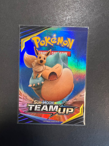 Pokemon Team Up Sticker - Snorlax & Eevee Tag Team - New